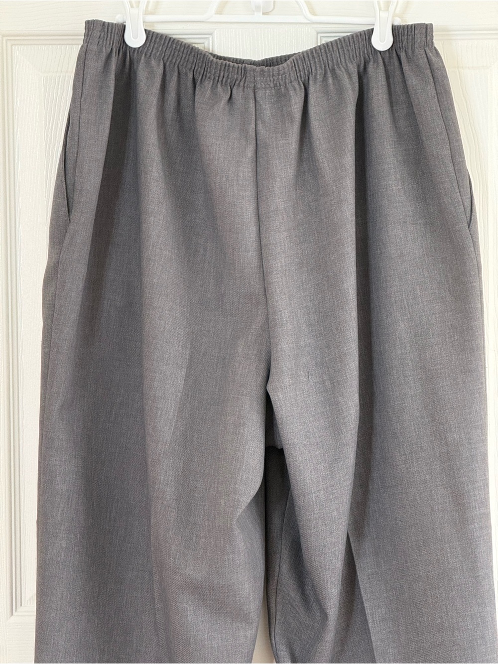 Alfred Dunner Charcoal Gray Elastic-Waist Dress Pants - Picture 6 of 8